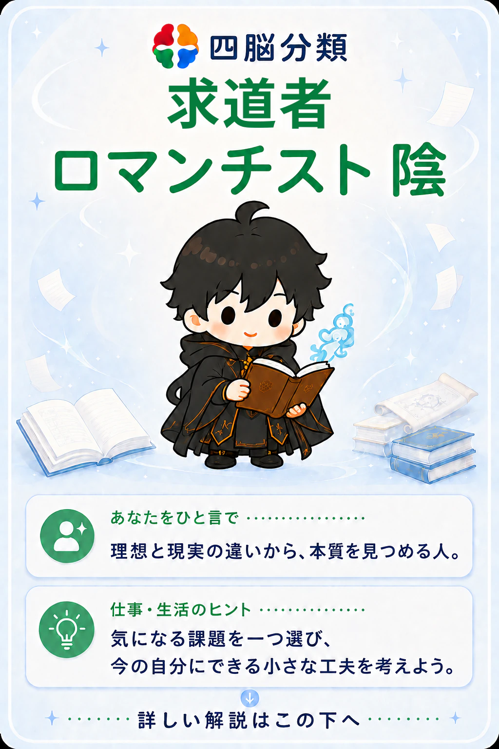 求道者・ロマンチスト・陰の診断結果詳細